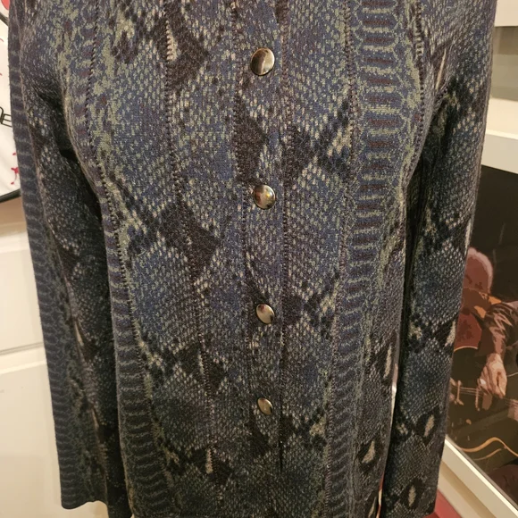 Chloé Vintage Mini Dress In Black Navy and Olive Tones. Runway Piece - Picture 5 of 10